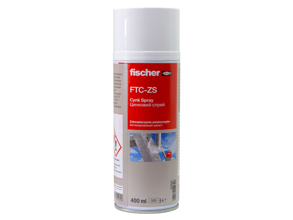 Cynk w aerozolu cynk spray FTC-ZS Fischer 400 ml