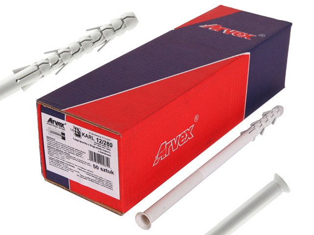 Koszulka 12x280 kołka ramowego przetykowego KARL - 50szt