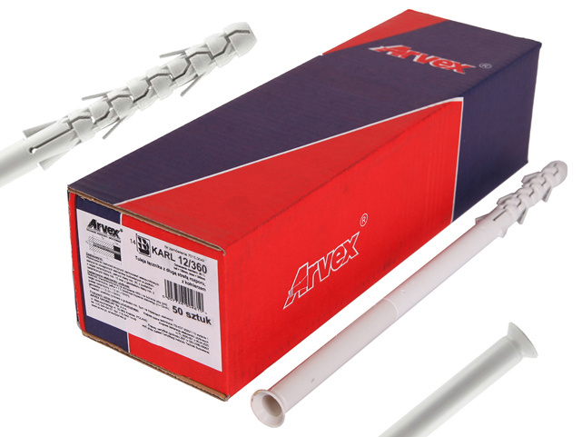 Koszulka 12x360 kołka ramowego przetykowego KARL - 50szt
