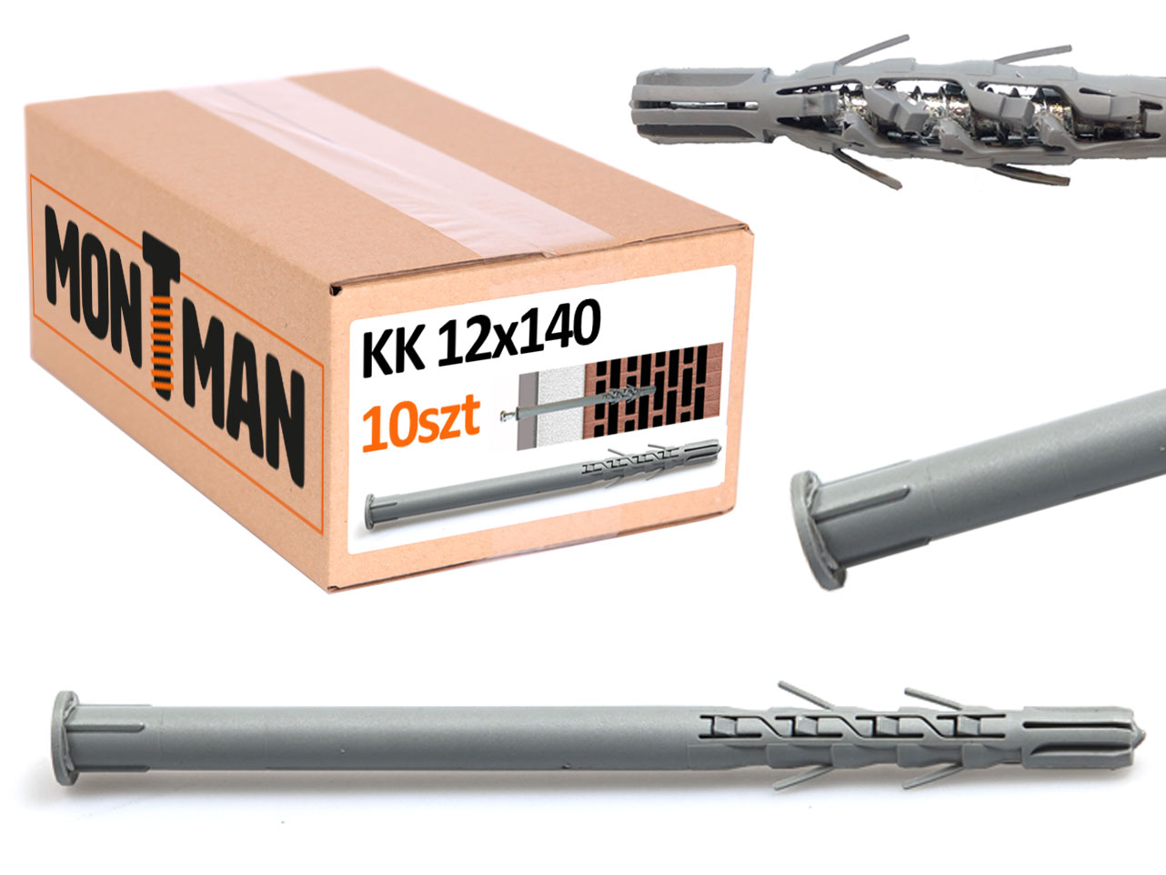Koszulka 12x140 kołka ramowego przetykowego - 10 sztuk