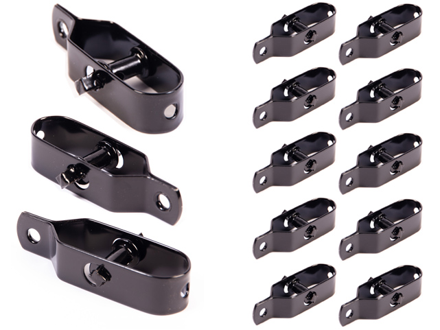 Napinacz do ogrodzeń siatkowych 100 mm czarny RAL 9005 - 10szt