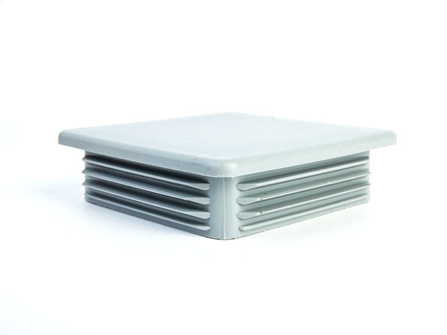 Zaślepka 100x100 mm szara plastikowa do rur na słupek ogrodzeniowy kwadratowy